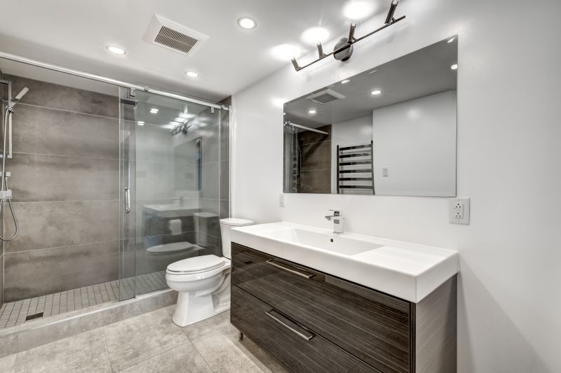 Modern Bathroom with Smart Mirror